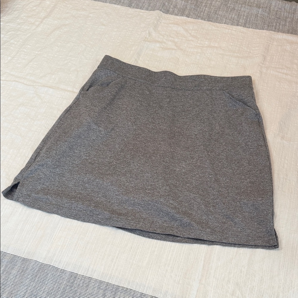 Peter Millar Classic Gray Knit Skirt - Casual Women's Skort size medium